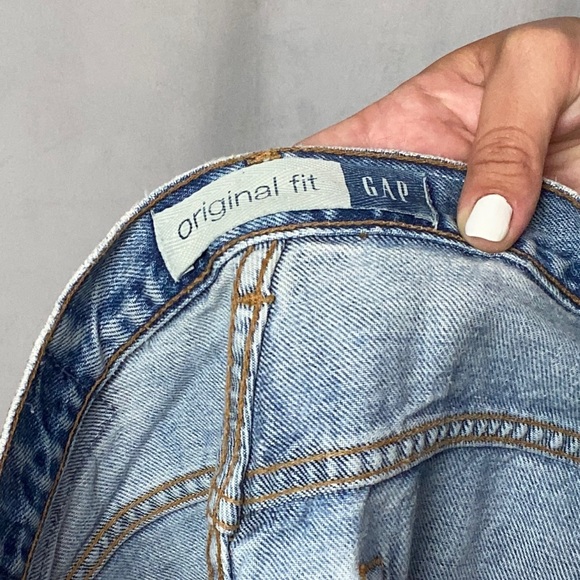 VINTAGE 90s GAP LIGHT WASH HIGH WAIST MOM JEANS pending - Picture 5 of 6